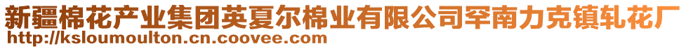 新疆棉花產(chǎn)業(yè)集團(tuán)英夏爾棉業(yè)有限公司罕南力克鎮(zhèn)軋花廠