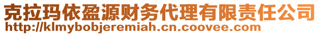 克拉瑪依盈源財務代理有限責任公司