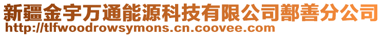 新疆金宇萬通能源科技有限公司鄯善分公司