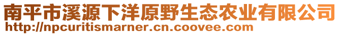 南平市溪源下洋原野生態(tài)農(nóng)業(yè)有限公司