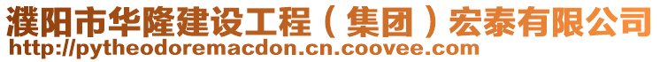 濮陽市華隆建設(shè)工程（集團(tuán)）宏泰有限公司