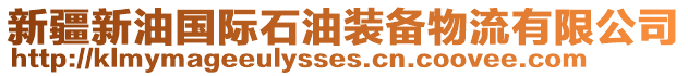 新疆新油國際石油裝備物流有限公司