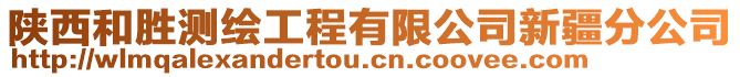 陜西和勝測繪工程有限公司新疆分公司