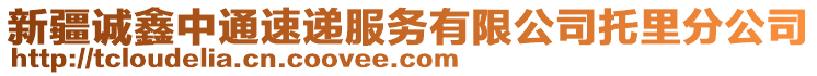 新疆誠鑫中通速遞服務(wù)有限公司托里分公司