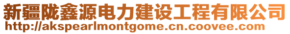 新疆隴鑫源電力建設(shè)工程有限公司