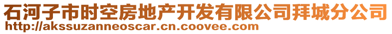 石河子市時(shí)空房地產(chǎn)開發(fā)有限公司拜城分公司