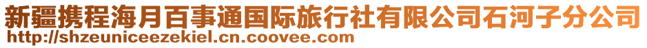 新疆?dāng)y程海月百事通國際旅行社有限公司石河子分公司