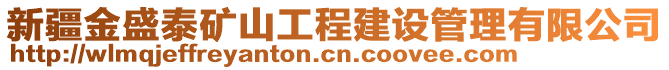 新疆金盛泰礦山工程建設(shè)管理有限公司