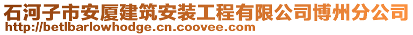 石河子市安廈建筑安裝工程有限公司博州分公司