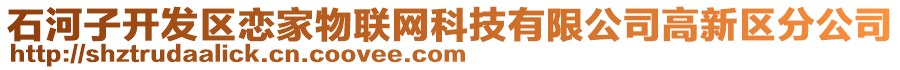 石河子開發(fā)區(qū)戀家物聯(lián)網(wǎng)科技有限公司高新區(qū)分公司