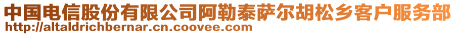 中國(guó)電信股份有限公司阿勒泰薩爾胡松鄉(xiāng)客戶(hù)服務(wù)部