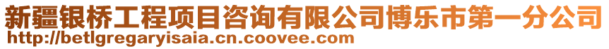 新疆銀橋工程項目咨詢有限公司博樂市第一分公司