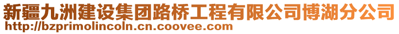 新疆九洲建設(shè)集團(tuán)路橋工程有限公司博湖分公司