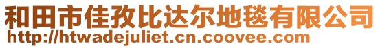 和田市佳孜比達爾地毯有限公司