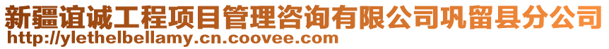 新疆誼誠工程項(xiàng)目管理咨詢有限公司鞏留縣分公司