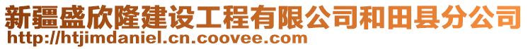 新疆盛欣隆建設(shè)工程有限公司和田縣分公司