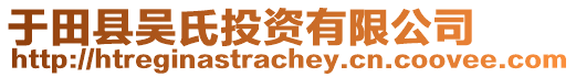 于田縣吳氏投資有限公司