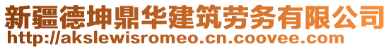 新疆德坤鼎華建筑勞務(wù)有限公司