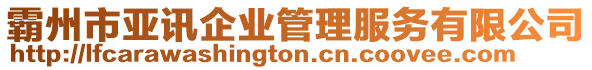 霸州市亞訊企業(yè)管理服務有限公司