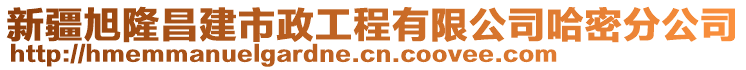 新疆旭隆昌建市政工程有限公司哈密分公司