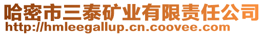 哈密市三泰礦業(yè)有限責(zé)任公司