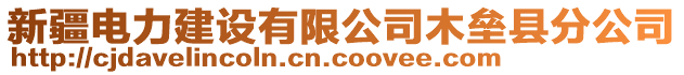 新疆電力建設有限公司木壘縣分公司