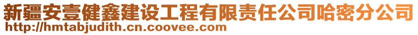 新疆安壹健鑫建設(shè)工程有限責(zé)任公司哈密分公司