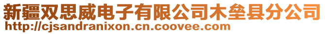 新疆雙思威電子有限公司木壘縣分公司