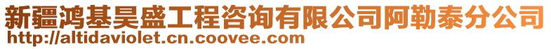 新疆鴻基昊盛工程咨詢有限公司阿勒泰分公司