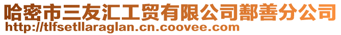 哈密市三友匯工貿(mào)有限公司鄯善分公司