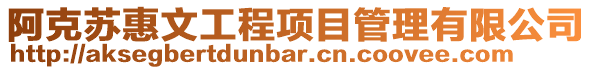 阿克蘇惠文工程項目管理有限公司