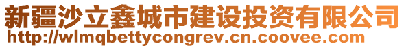 新疆沙立鑫城市建設投資有限公司