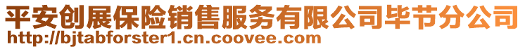 平安創(chuàng)展保險銷售服務(wù)有限公司畢節(jié)分公司