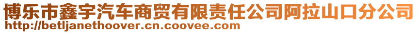 博樂市鑫宇汽車商貿有限責任公司阿拉山口分公司