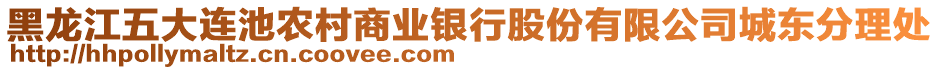 黑龍江五大連池農(nóng)村商業(yè)銀行股份有限公司城東分理處