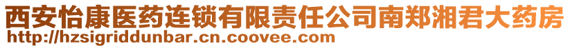 西安怡康醫(yī)藥連鎖有限責(zé)任公司南鄭湘君大藥房