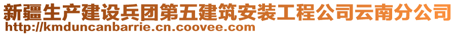 新疆生產建設兵團第五建筑安裝工程公司云南分公司