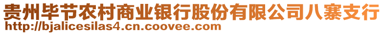 貴州畢節(jié)農(nóng)村商業(yè)銀行股份有限公司八寨支行