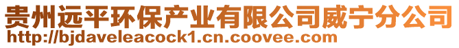 貴州遠(yuǎn)平環(huán)保產(chǎn)業(yè)有限公司威寧分公司