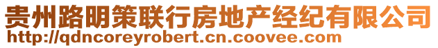 貴州路明策聯(lián)行房地產(chǎn)經(jīng)紀(jì)有限公司