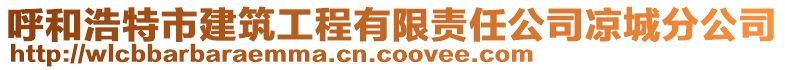 呼和浩特市建筑工程有限責(zé)任公司涼城分公司