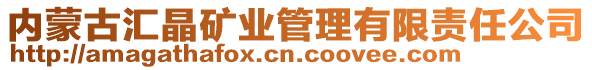 內(nèi)蒙古匯晶礦業(yè)管理有限責任公司