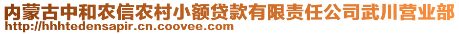 內(nèi)蒙古中和農(nóng)信農(nóng)村小額貸款有限責(zé)任公司武川營(yíng)業(yè)部