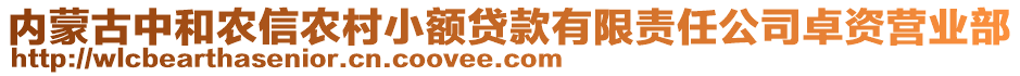 內(nèi)蒙古中和農(nóng)信農(nóng)村小額貸款有限責(zé)任公司卓資營(yíng)業(yè)部