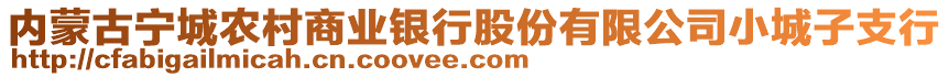 內(nèi)蒙古寧城農(nóng)村商業(yè)銀行股份有限公司小城子支行