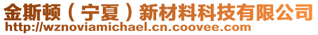 金斯頓（寧夏）新材料科技有限公司