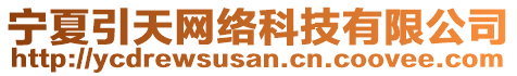 寧夏引天網(wǎng)絡(luò)科技有限公司