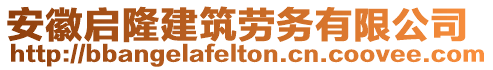 安徽啟隆建筑勞務(wù)有限公司