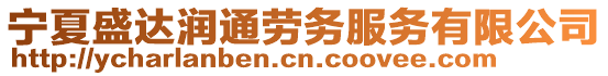 寧夏盛達(dá)潤通勞務(wù)服務(wù)有限公司