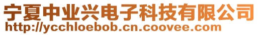 寧夏中業(yè)興電子科技有限公司